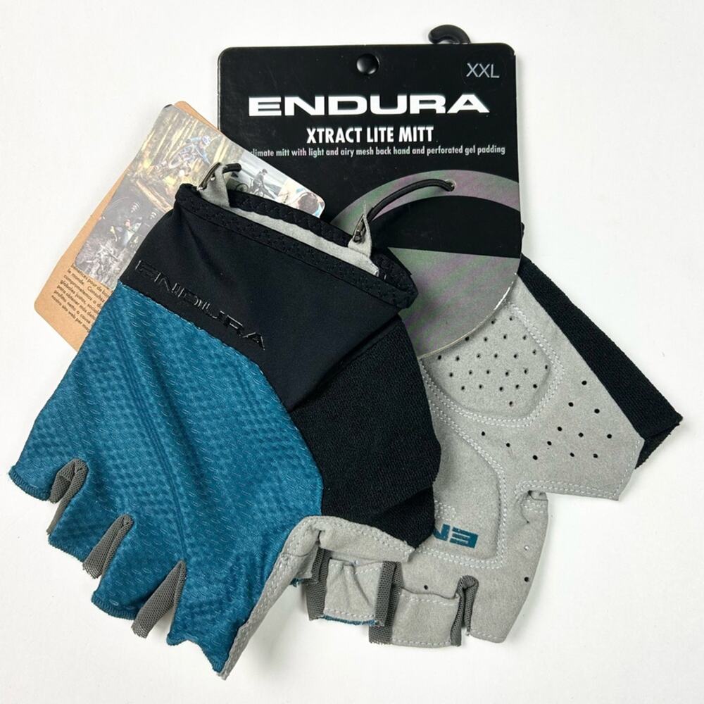 Endura Xtract Lite Mitt Cycling Fingerless Glove‎ Blue Black XXL
